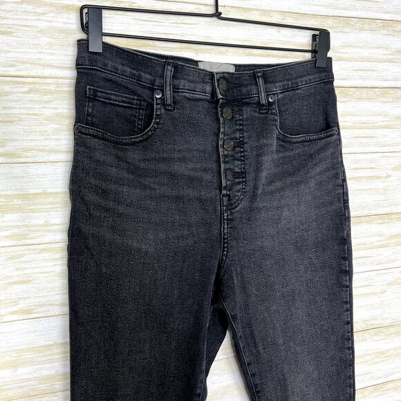 Everlane The Authentic Stretch High-Rise Skinny Button Fly Jeans - Picture 3 of 8